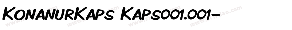 KonanurKaps Kaps001.001字体转换